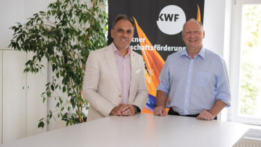 KWF-Vorstand Roland Waldner und Martin Zandonella, Vorsitzender des KWF-Kuratoriums.