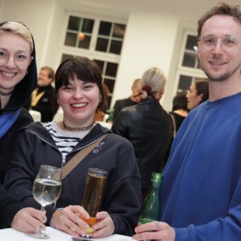 Beim Erfahrungsaustausch: Julia Kabelka, Nina Käfel und Werner Doboczky.